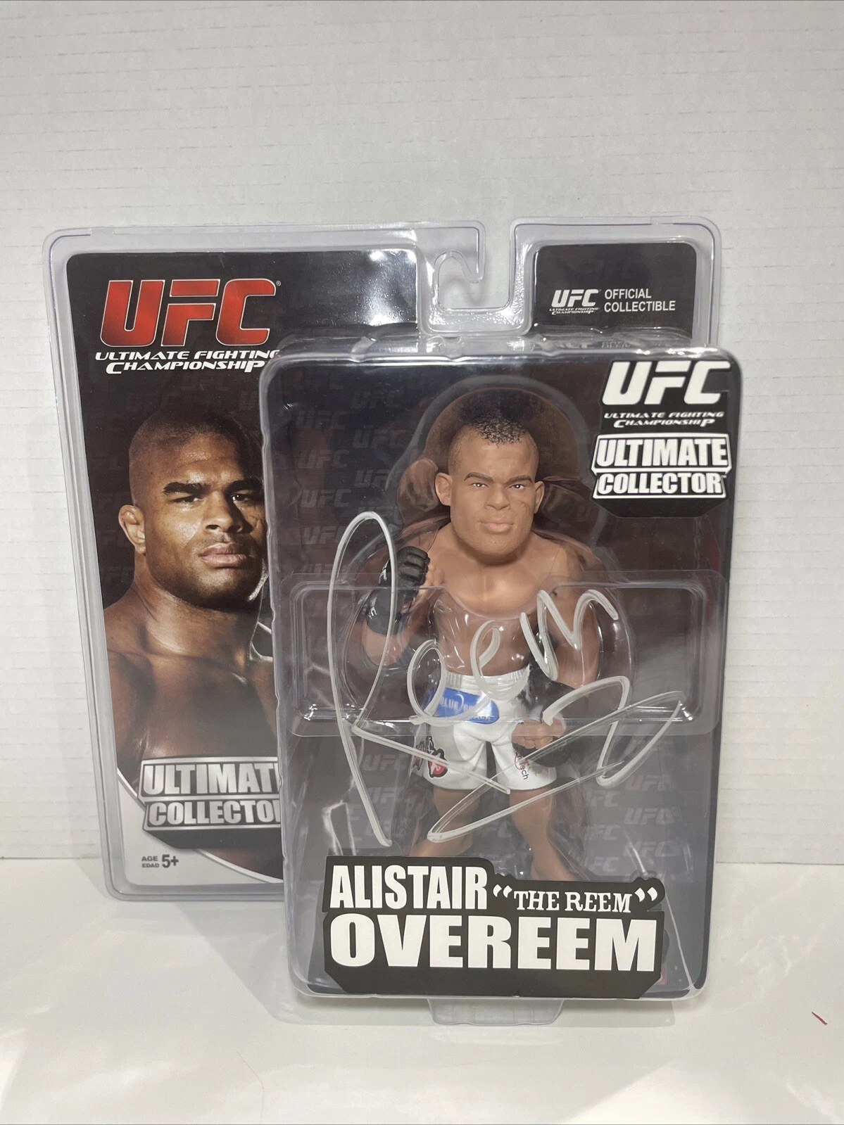 UFC Round 5 Alistair Overeem Signed Collector Action Figure