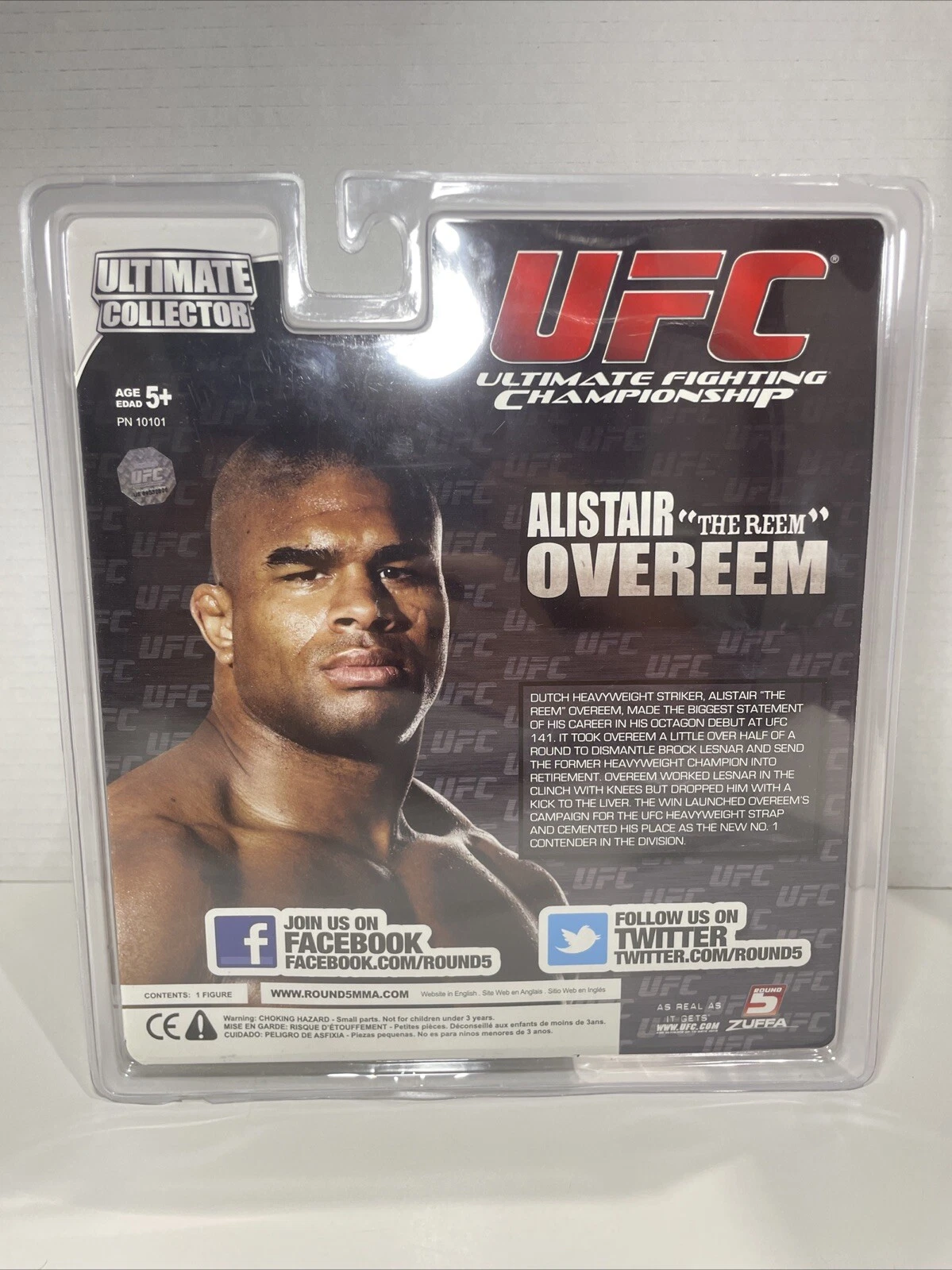 UFC Round 5 Alistair Overeem Signed Collector Action Figure - photo 5