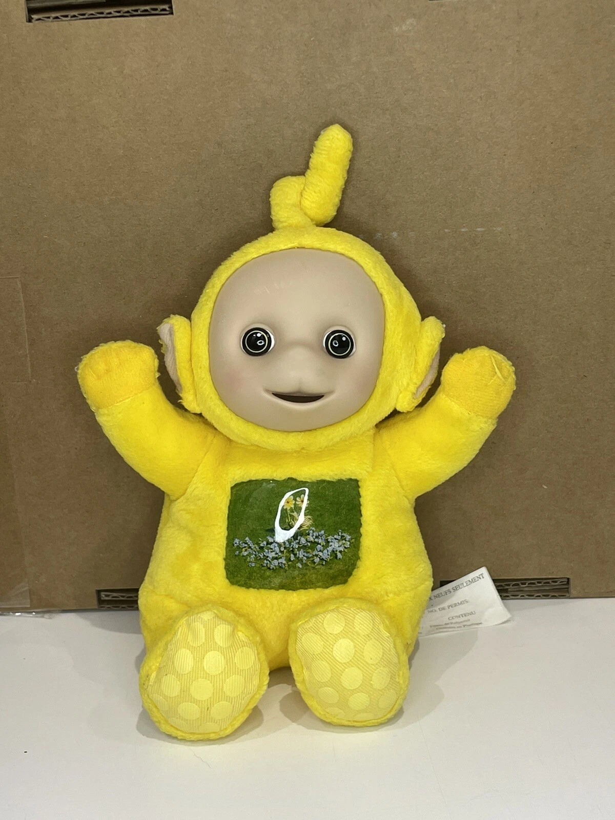Teletubbies Yellow Laa Laa Holograph Belly Plush Bean Bag 7" 200