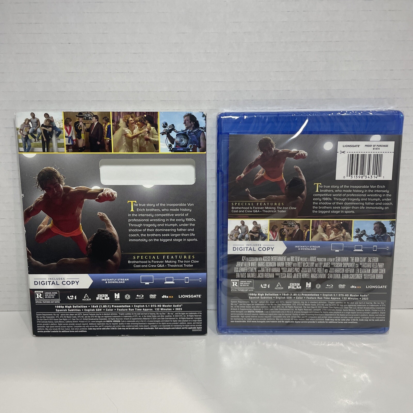 The Iron Claw Blu-ray (2024) - Brand New Sealed - photo 2