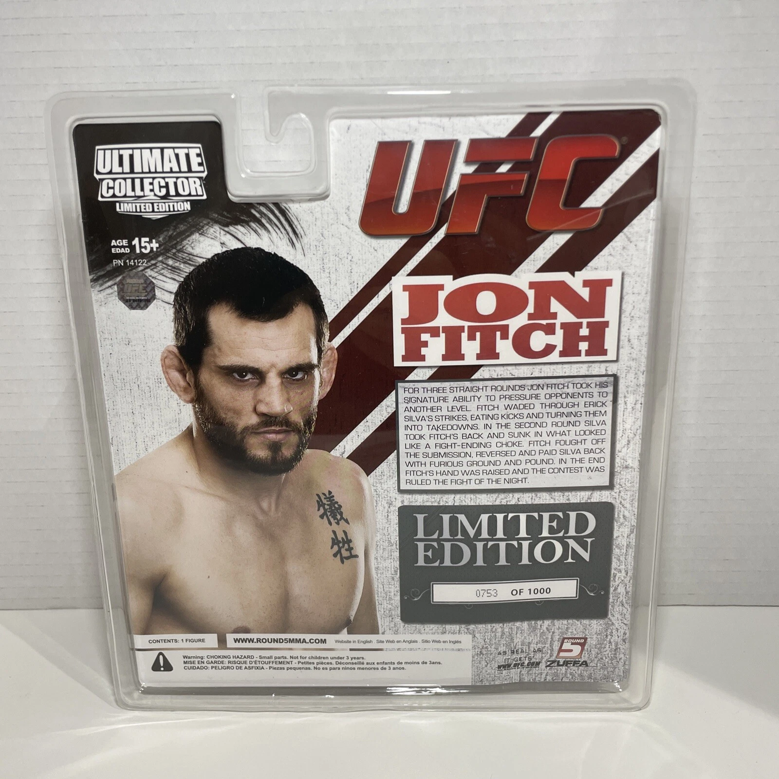 Jon Fitch UFC Round 5 Ultimate Collector Limited Edition 753/100 - photo 5