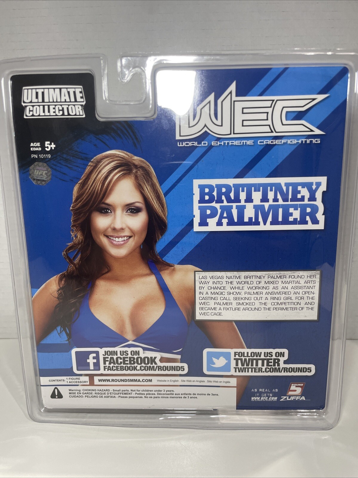 Brittney Palmer UFC Round 5 Action Figure SIGNED - photo 5