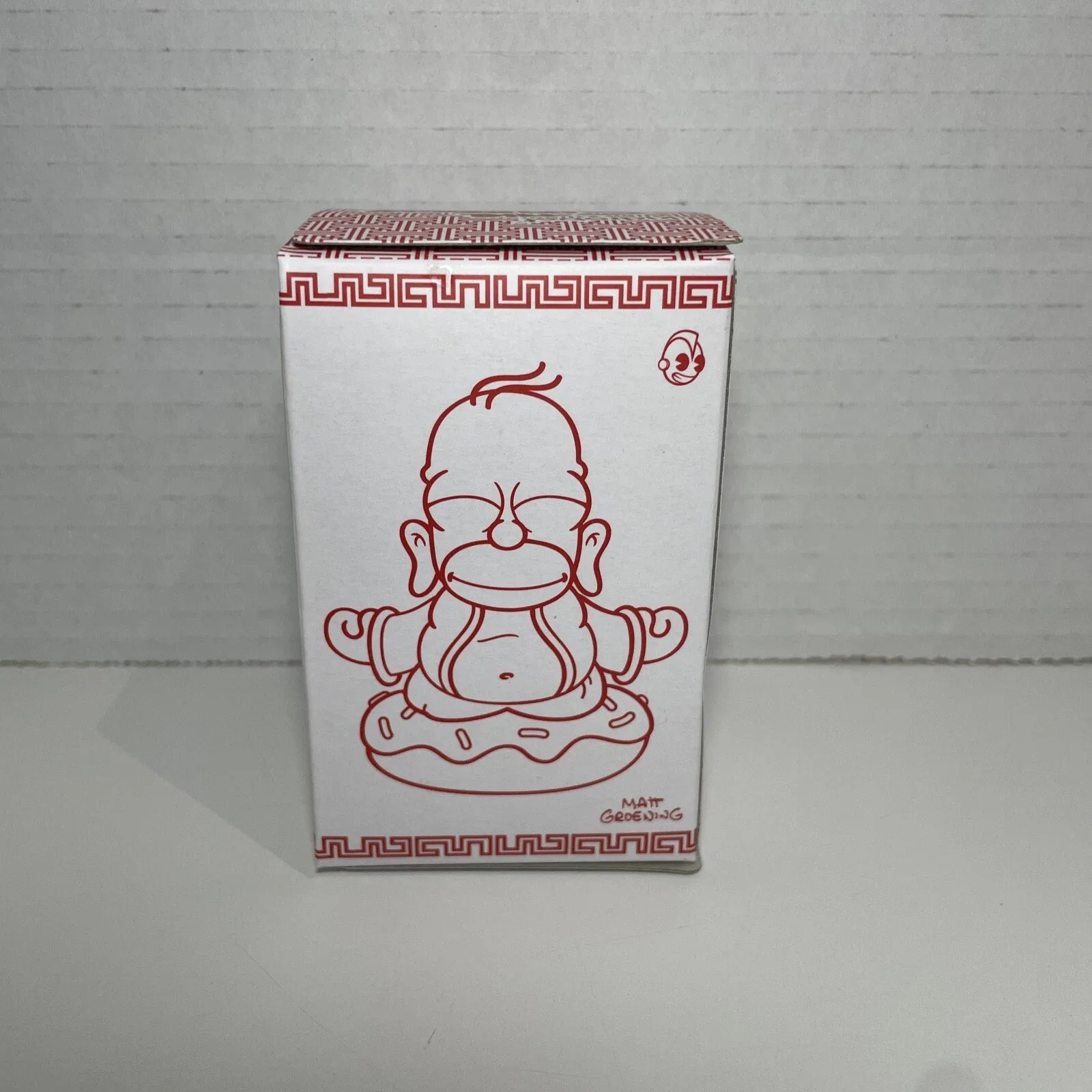 Homer Simpson Lucky Donut Buddha Gold Kidrobot Collectible Art S