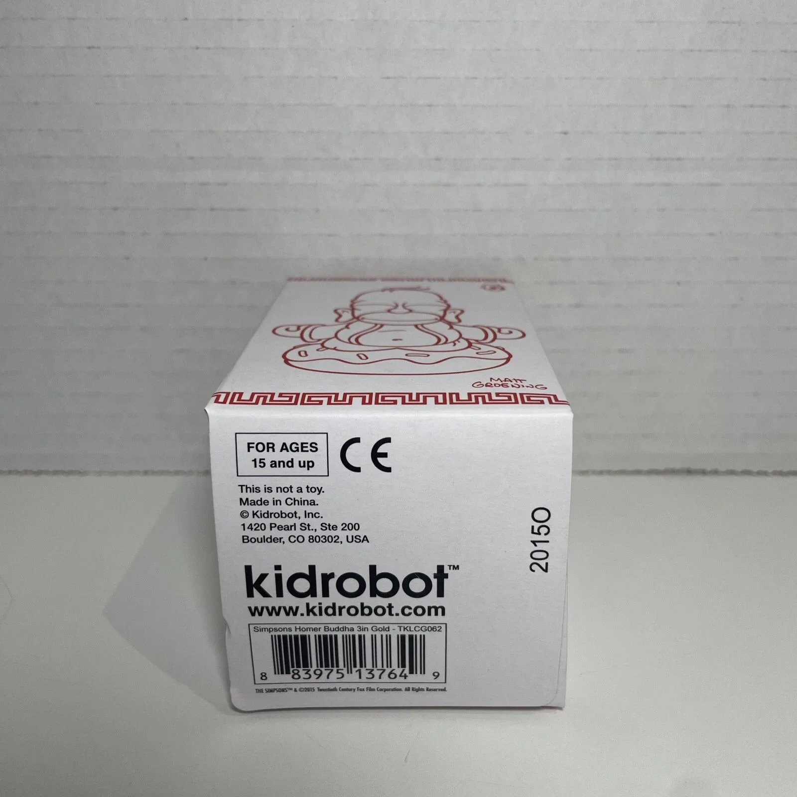 Homer Simpson Lucky Donut Buddha Gold Kidrobot Collectible Art S - photo 4