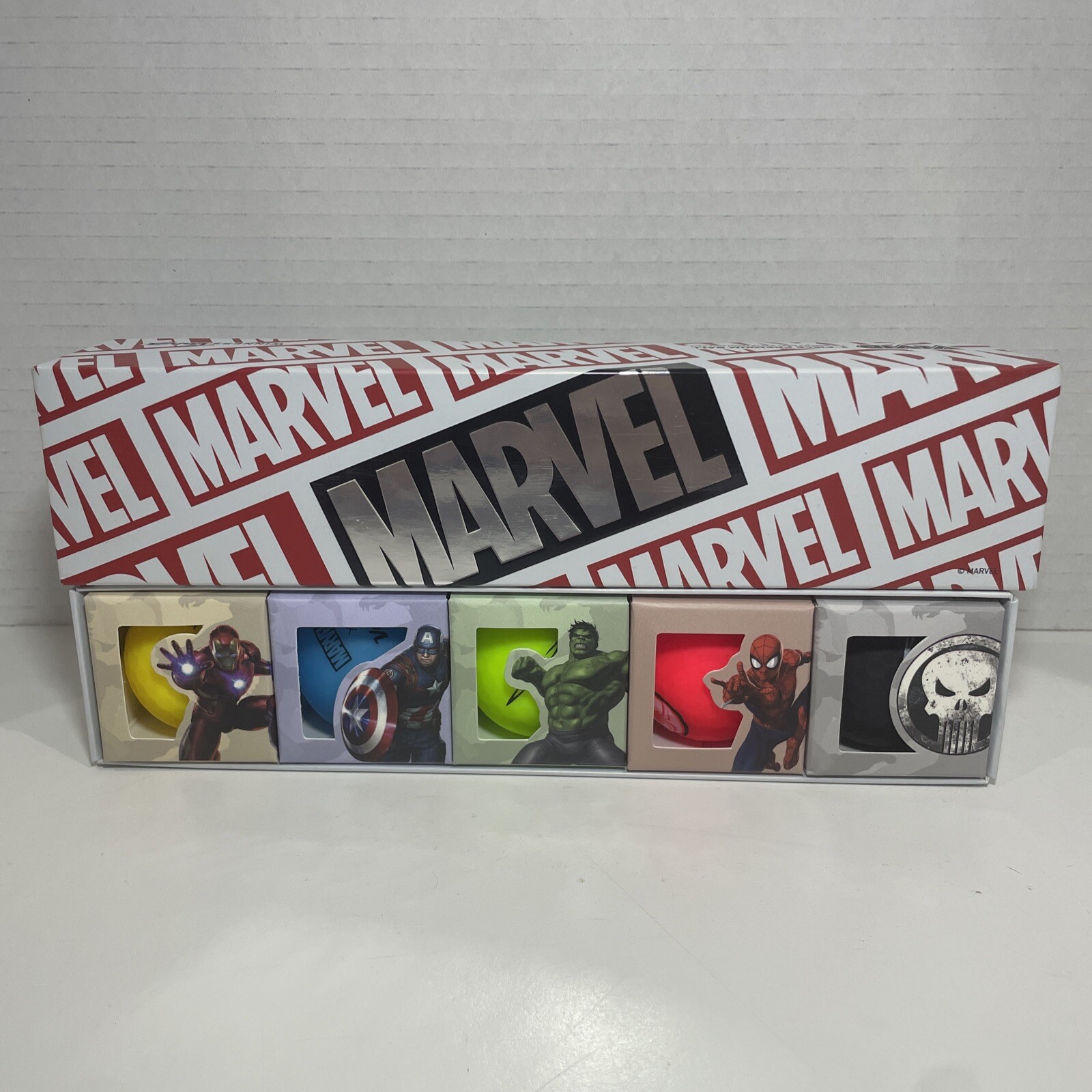 MARVEL x VOLVIK 5 Golf Ball Pack Set Vivid Color New