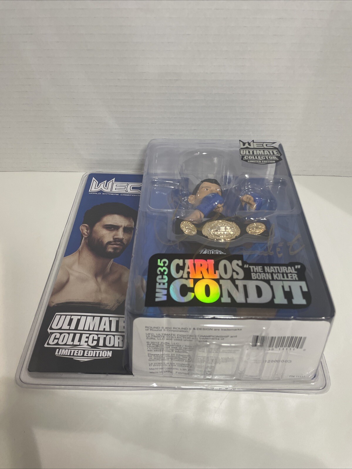 Carlos Condit Round 5 UFC WEC Autographed Action Figure - photo 4