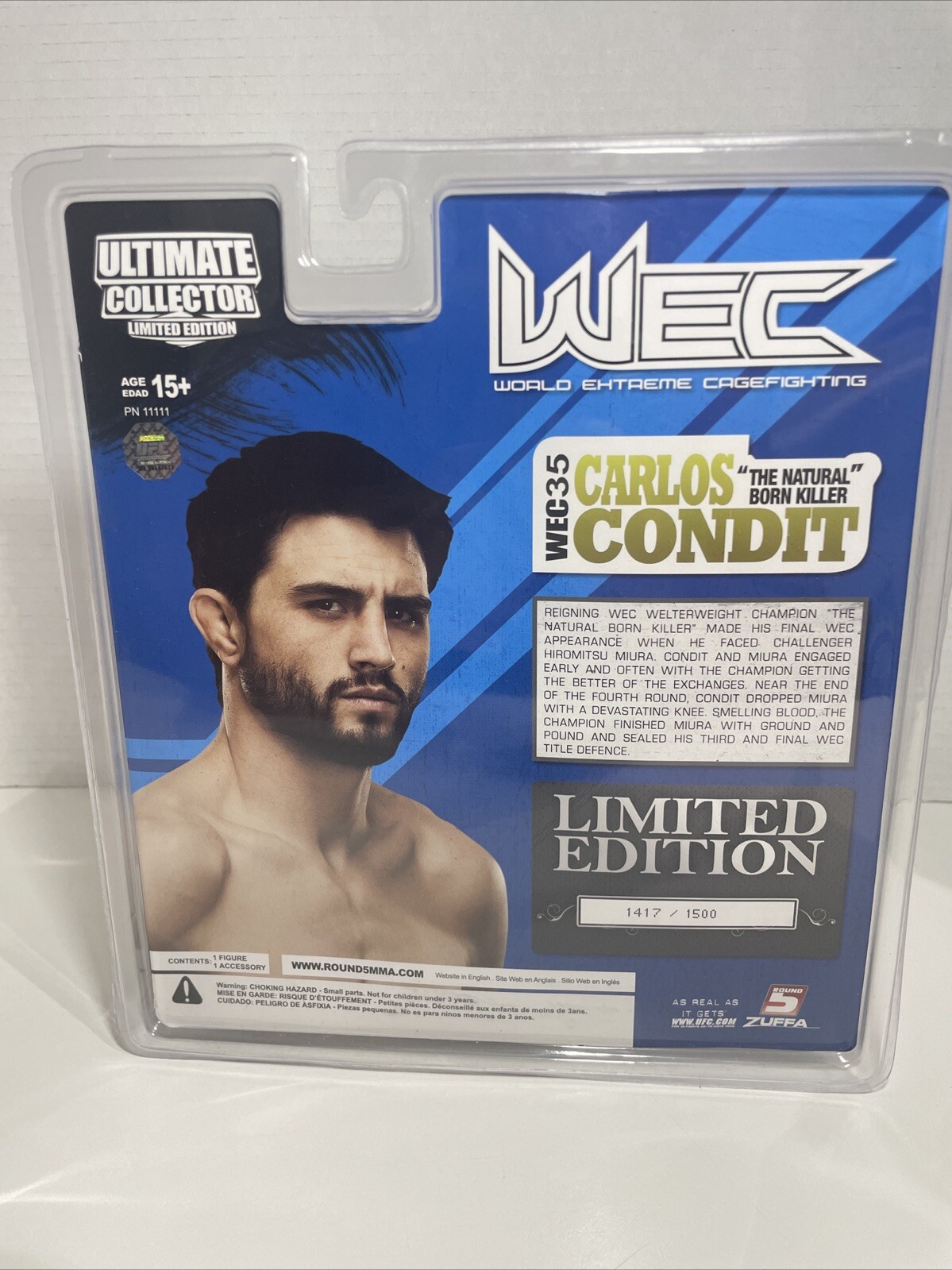 Carlos Condit Round 5 UFC WEC Autographed Action Figure - photo 5