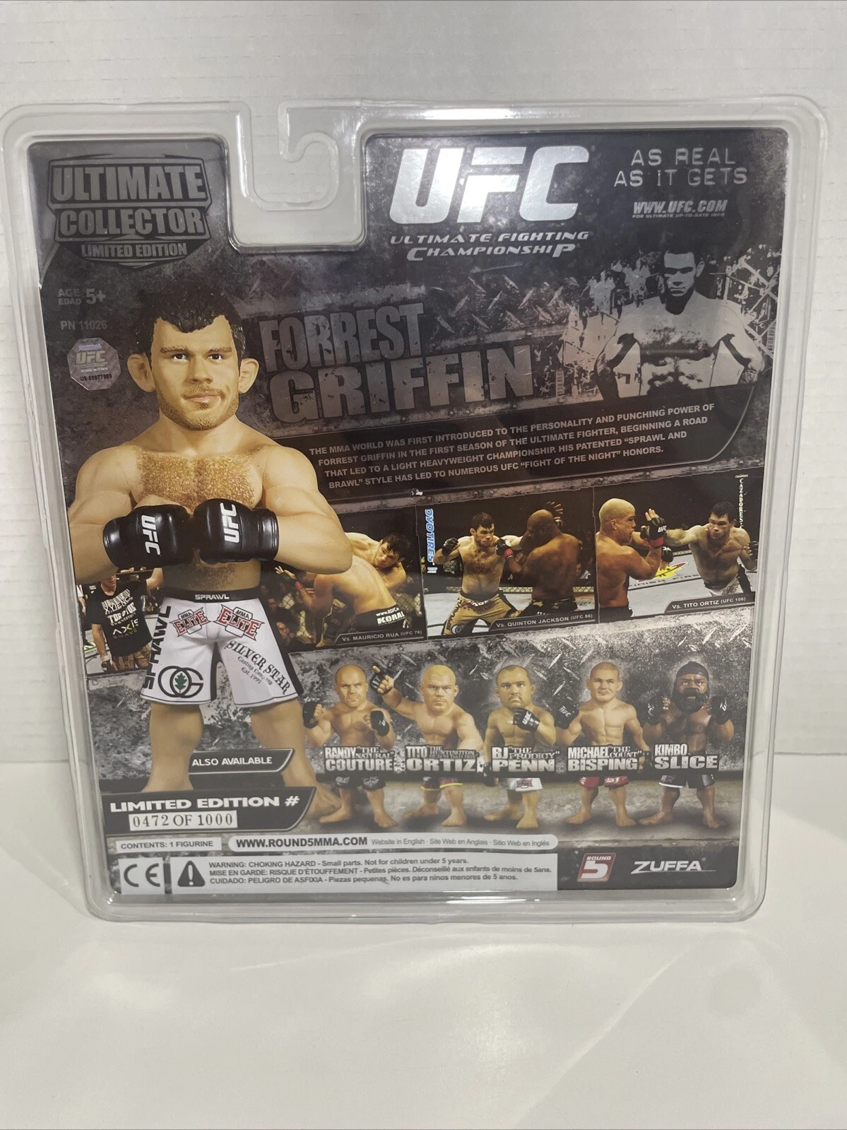 UFC Round 5 Forrest Griffin Autographed Limited Edition 472/1000 - photo 5