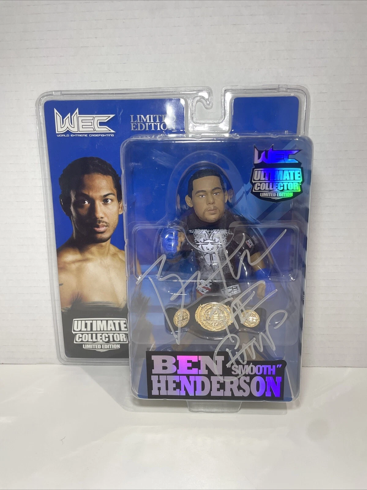 UFC WEC Round 5 Ben Henderson Signed Collector Figure 1348/1500