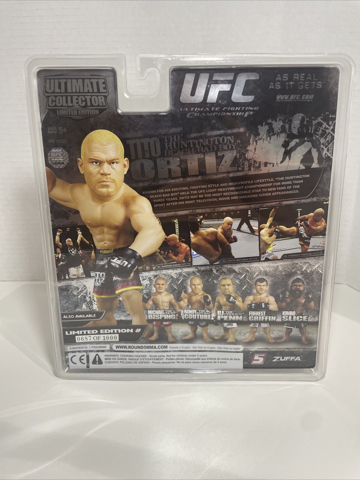 Tito Ortiz UFC Round 5 Limited Edition Autographed Figure 687/10 - photo 5