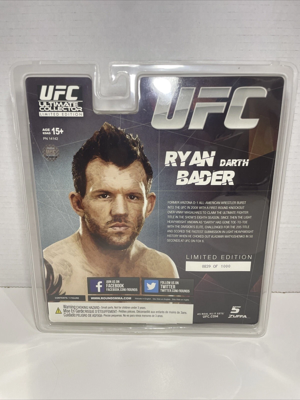 Round 5 UFC Ultimate Collector Ryan Bader Limited Edition Figure - photo 5