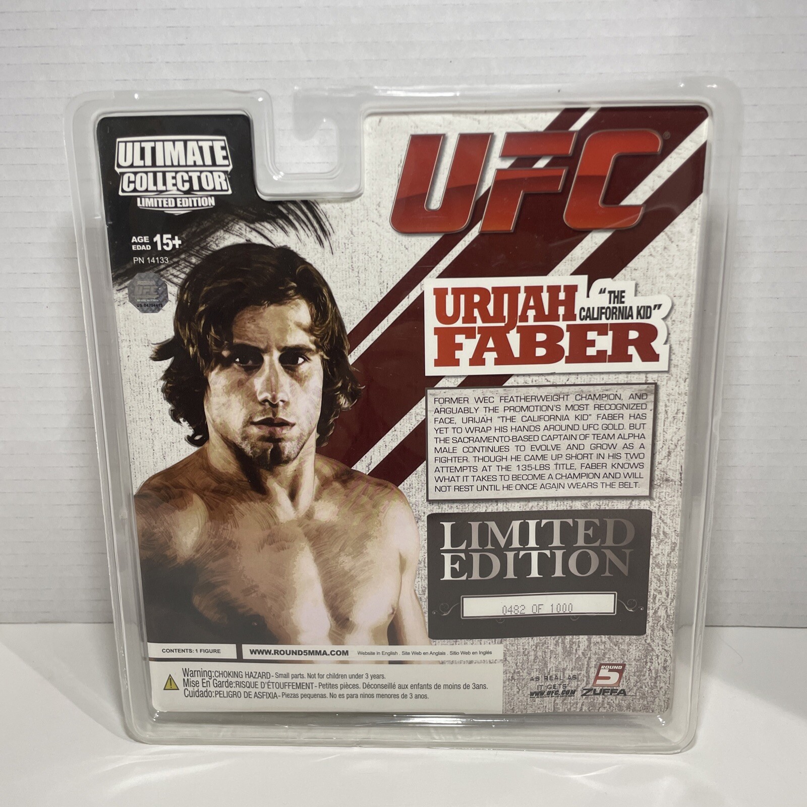 Round 5 Urijah Faber UFC Ultimate Collector Limited Edition 482/ - photo 5