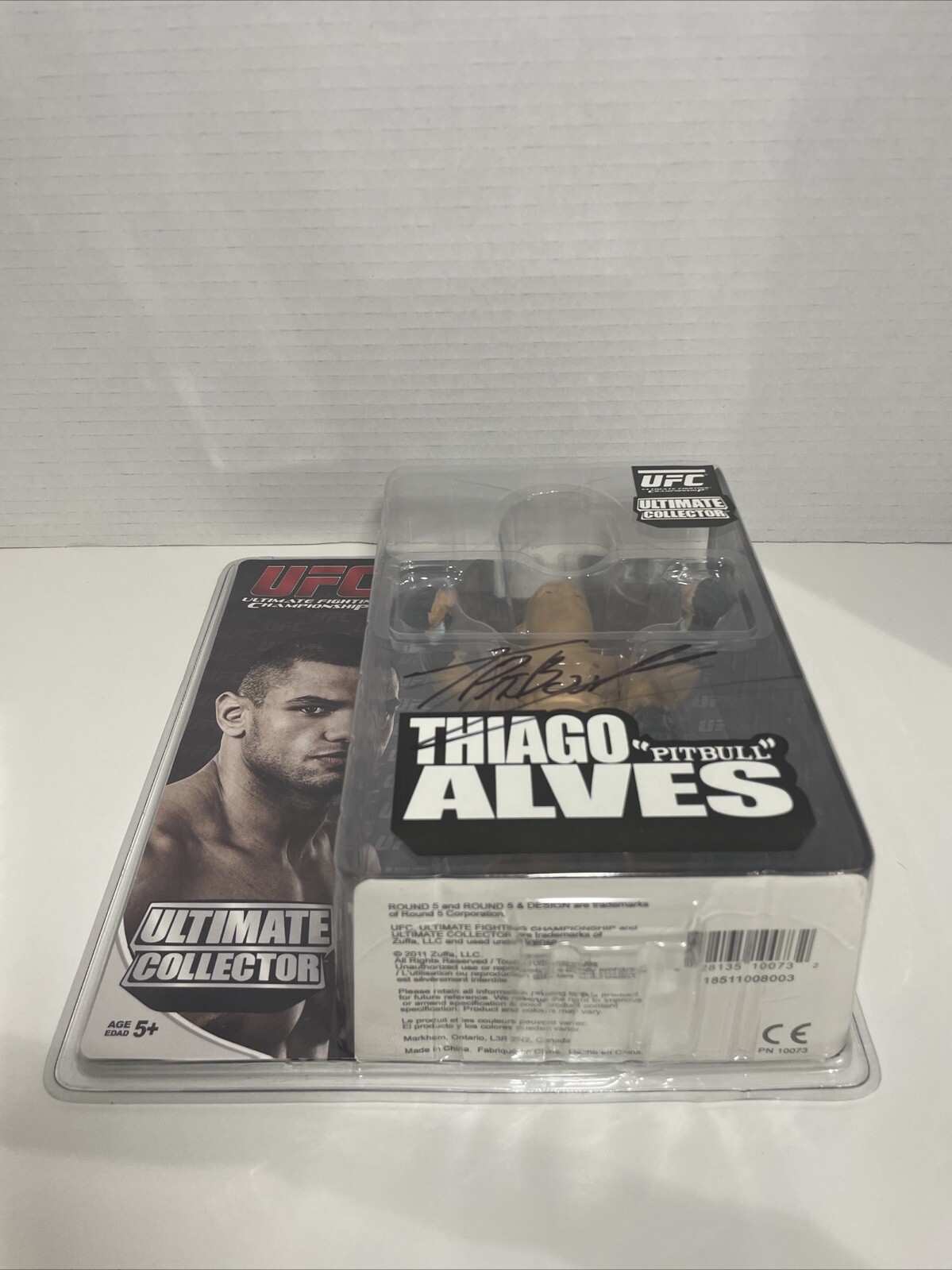 UFC Round 5 Thiago "Pitbull" Alves Autographed - photo 4
