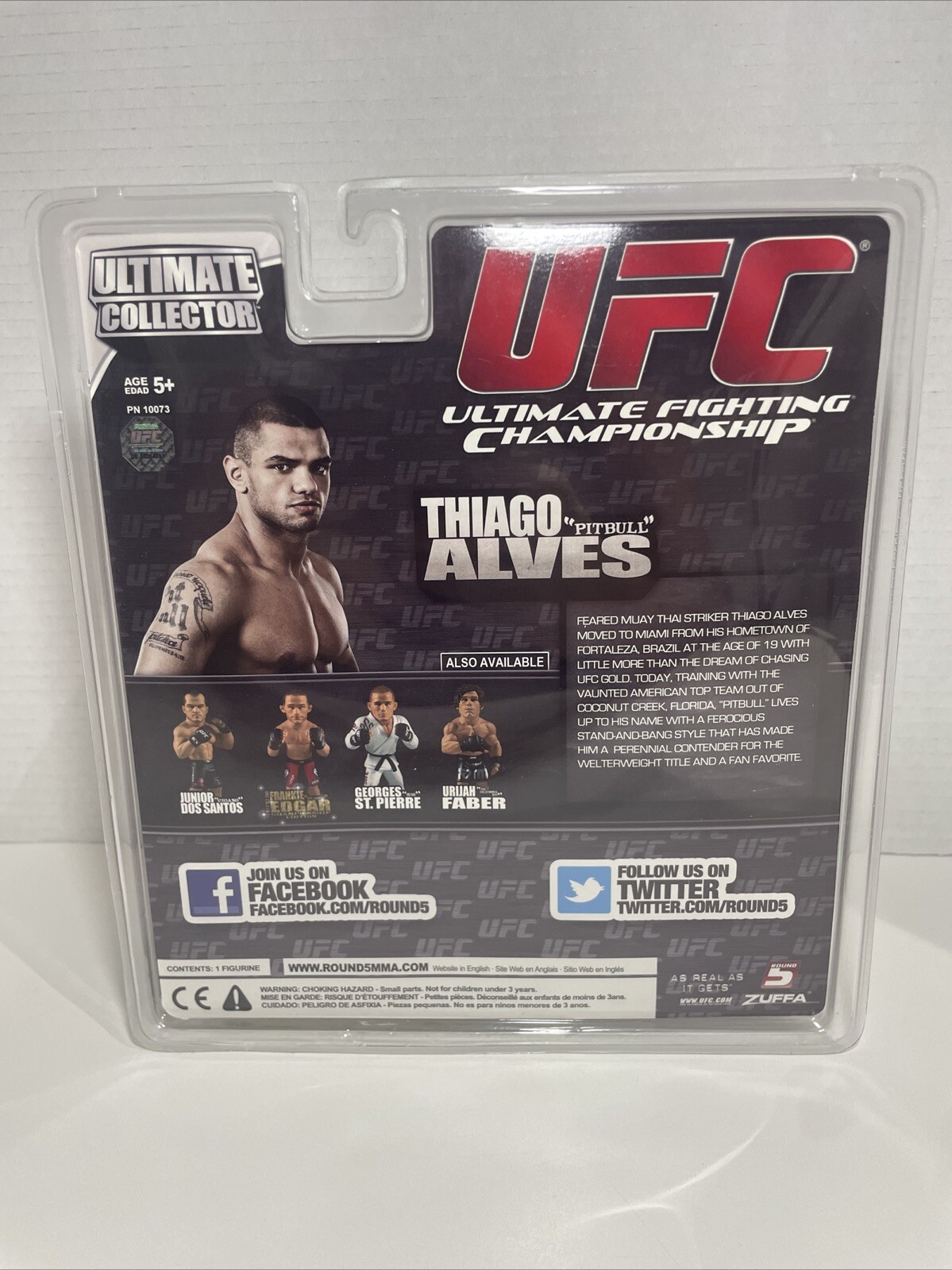 UFC Round 5 Thiago "Pitbull" Alves Autographed - photo 5