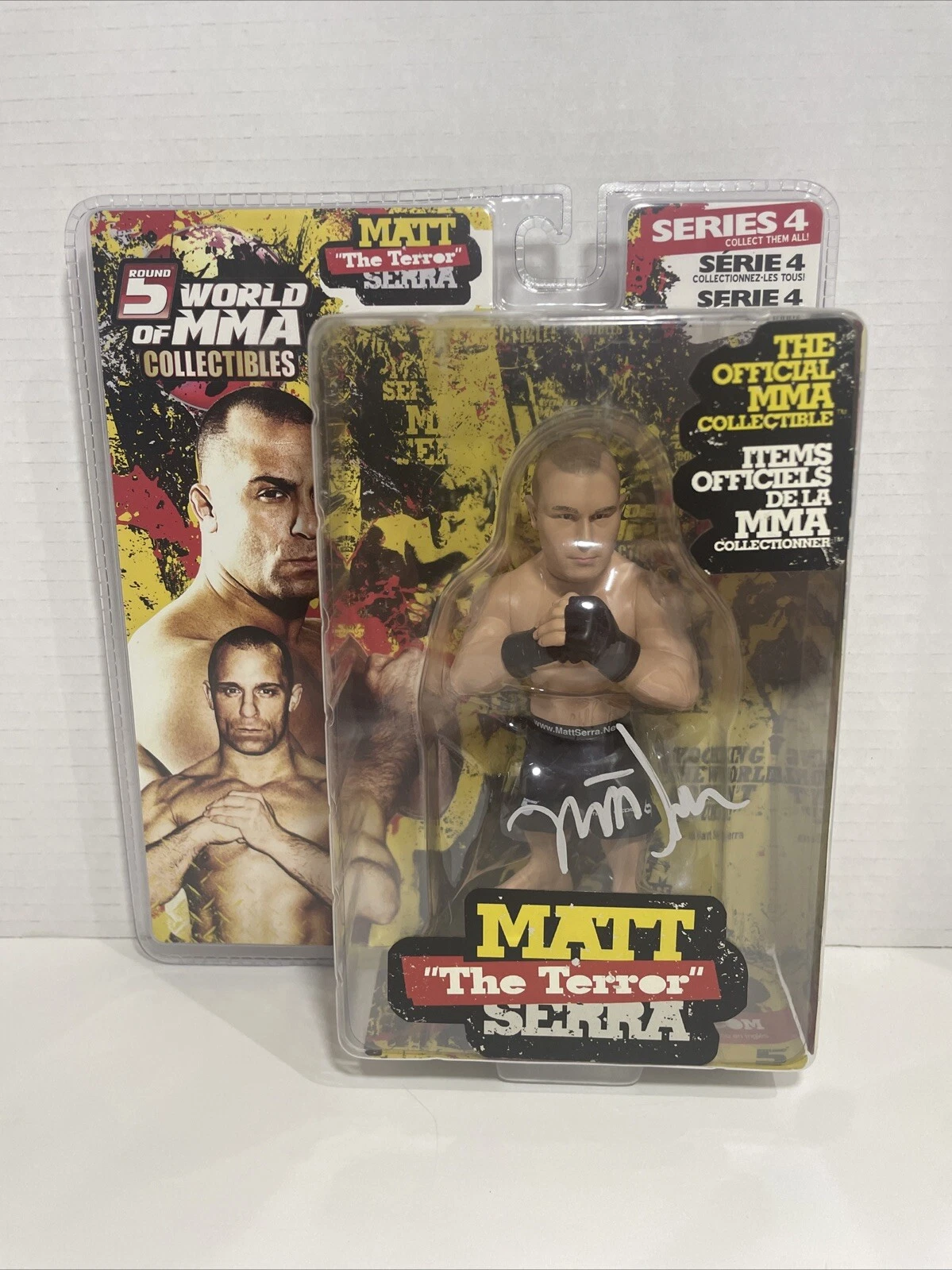 UFC Round 5 Matt "The Terror" Serra Signed Action Figure