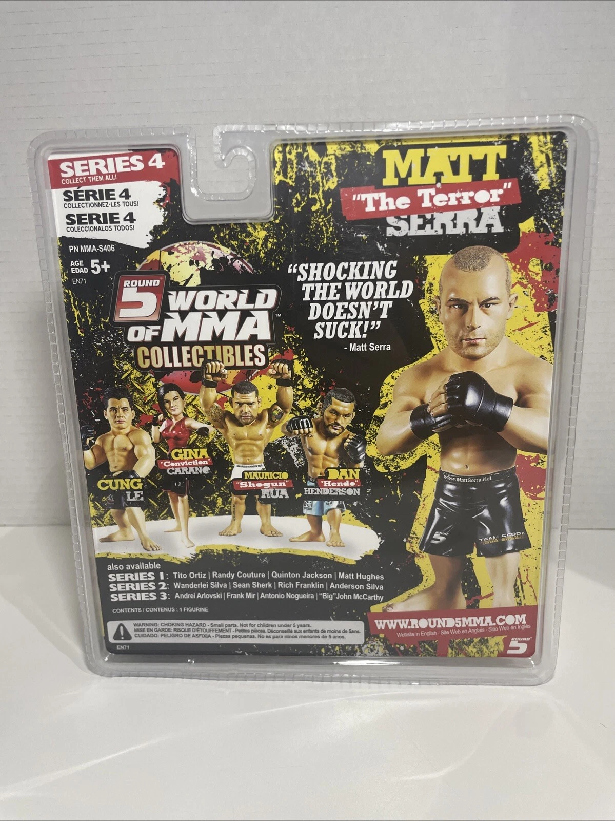 UFC Round 5 Matt "The Terror" Serra Signed Action Figure - photo 5