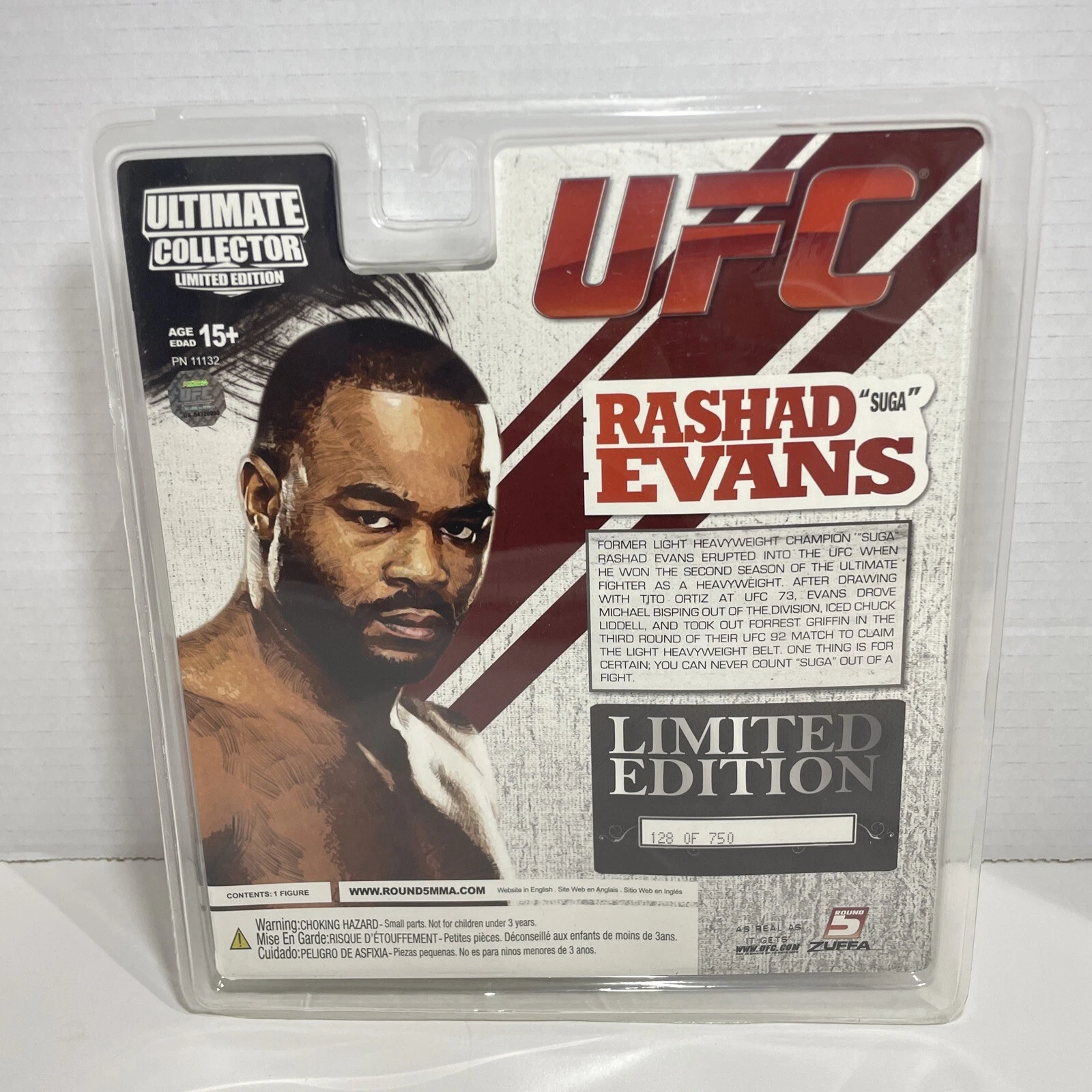 Rashad Evans Round 5 UFC Ultimate Collector Limited Edition 128/ - photo 5