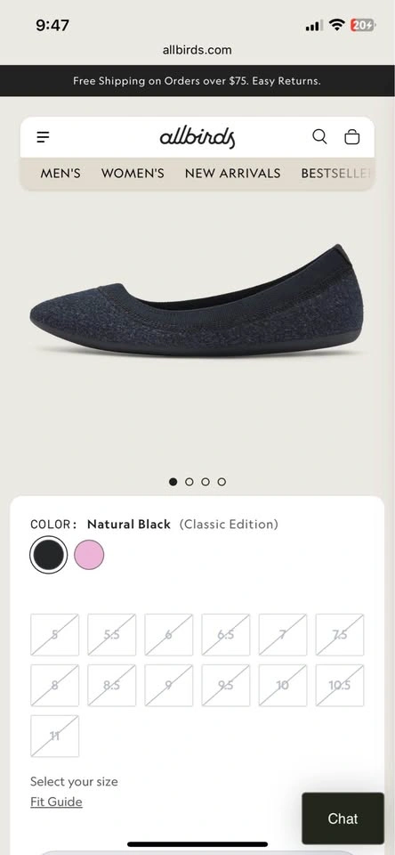 Allbirds Wool Breezer Flats Size 6.5 - photo 4