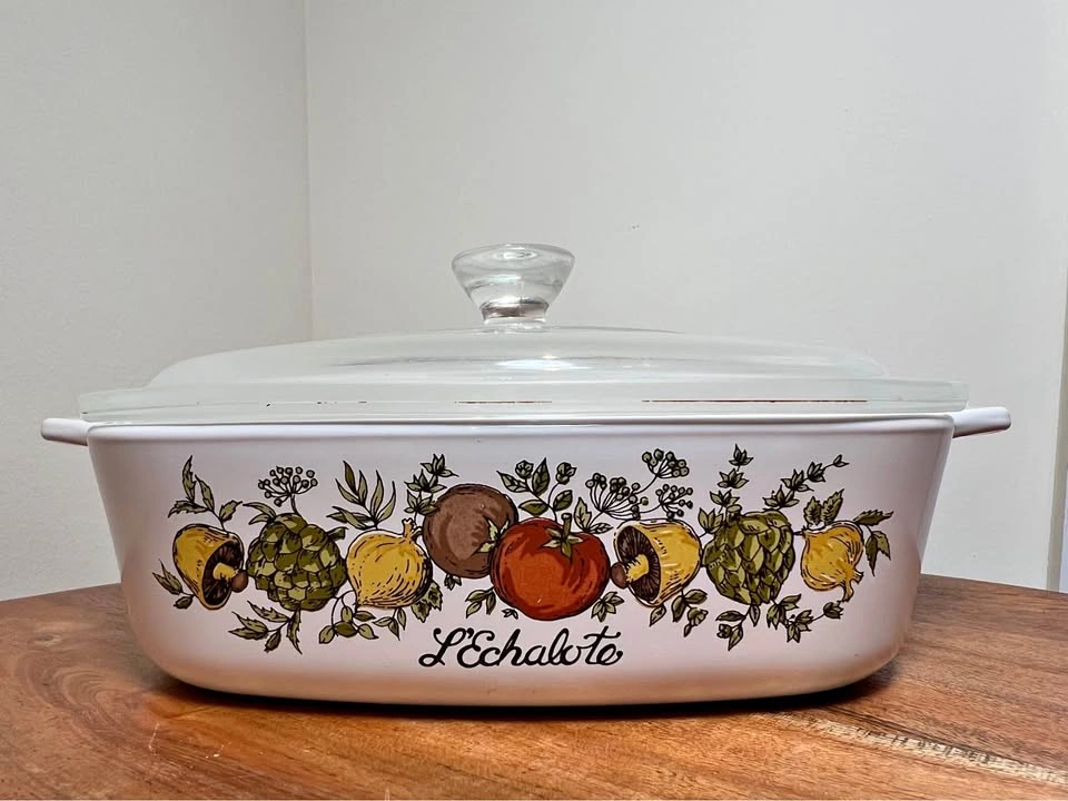 Corning Ware Spice of Life 1 Qt L'Echalote Casserole w/ Lid