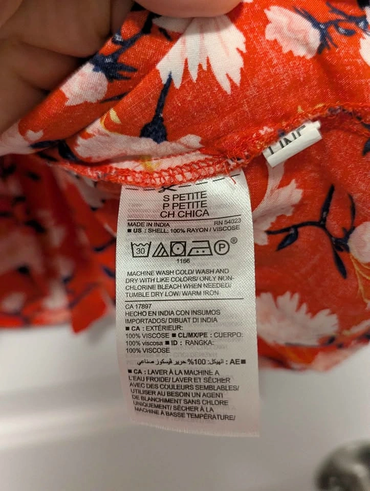 Old Navy Women’s Red Floral Sleeveless Sundress – Size Small Pet - photo 3