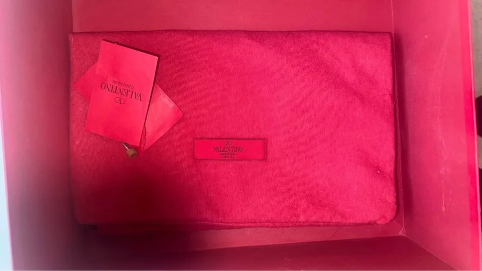 Valentino rock stud heels in powder size 7 image indicator(9)