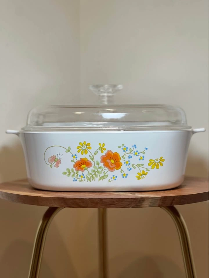 Corning Ware Wildflower 4-Qt Dutch Oven w/ Pyrex Lid - photo 2