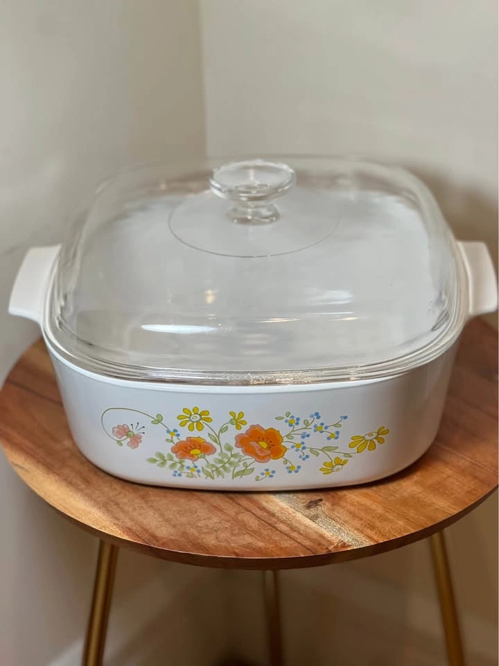 Corning Ware Wildflower 4-Qt Dutch Oven w/ Pyrex Lid - photo 3