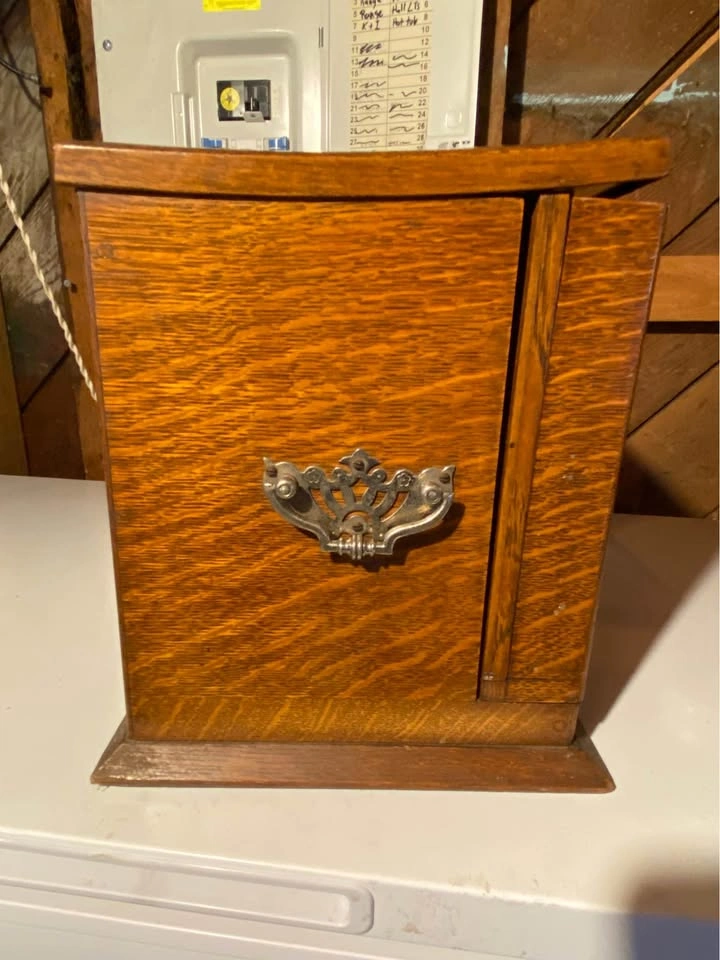 Antique Oak Filing Box - photo 4