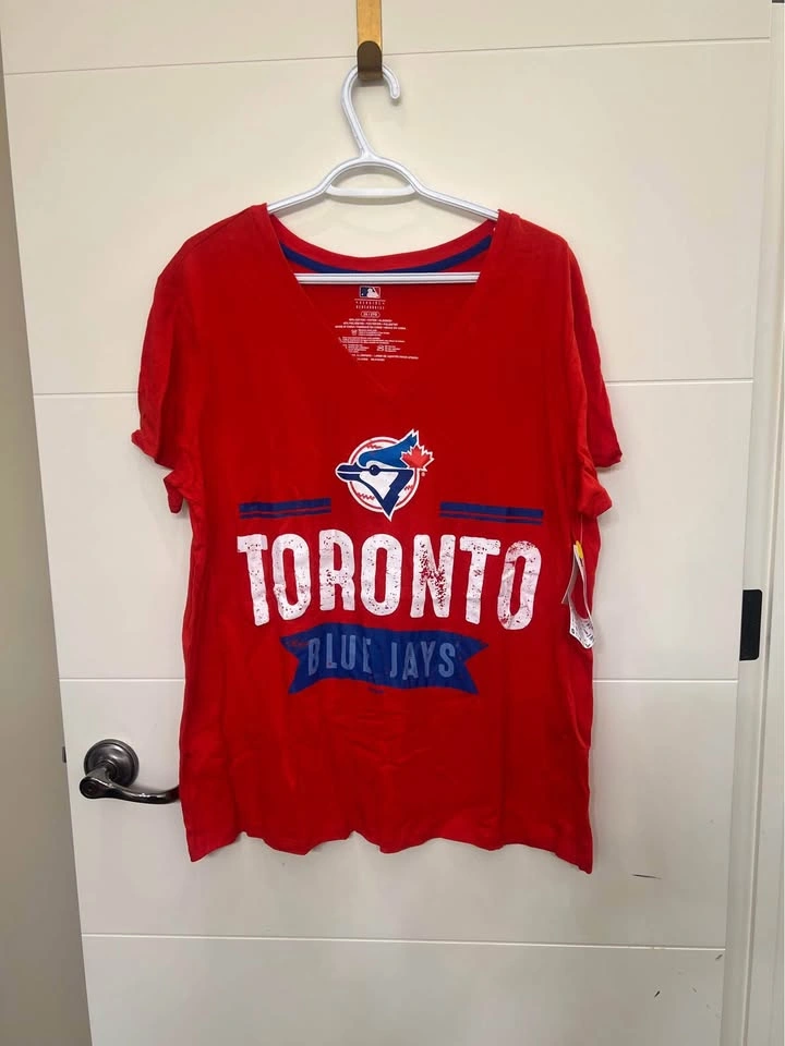 Women's Toronto Blue Jays Red T-Shirt 1XL - photo 3