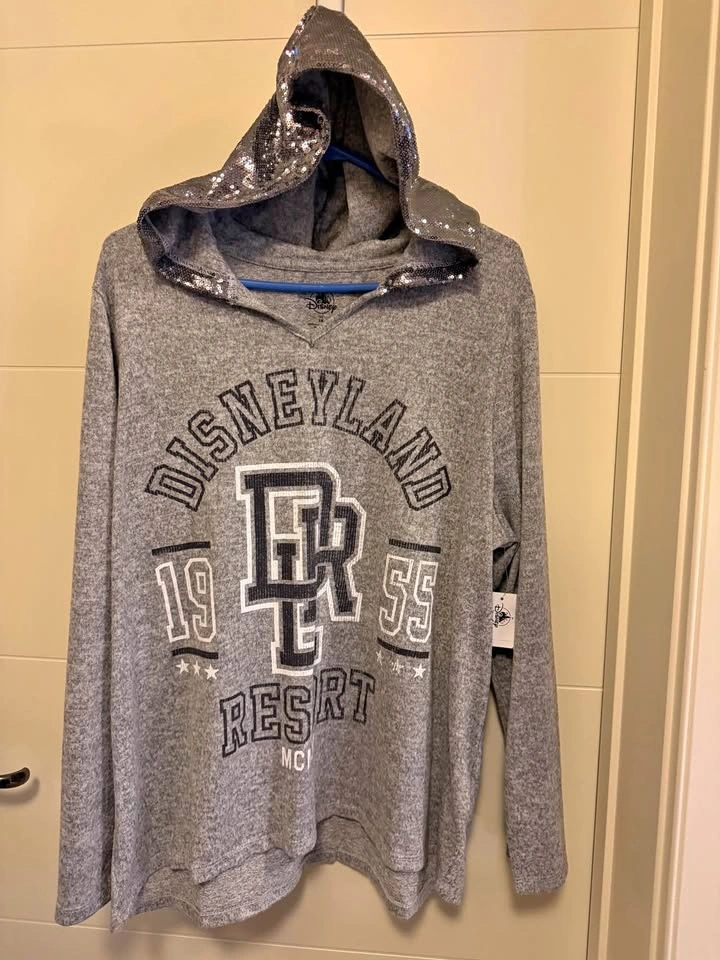 Disneyland Resort Hoodie with Sequin Bling hood 1X