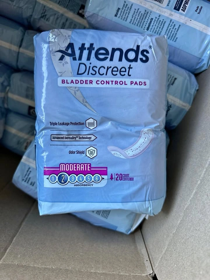 Attends Discreet Bladder Control Pads Moderate Absorbency 20 Cou