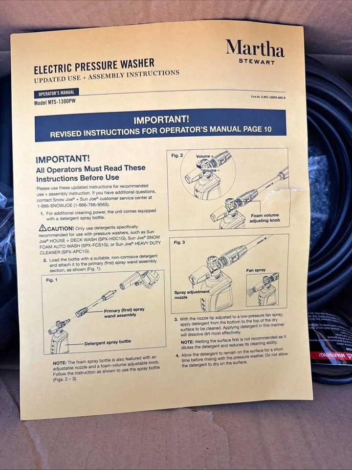 Martha Stewart MTS-1300PW Electric Pressure Washer - New Open Bo