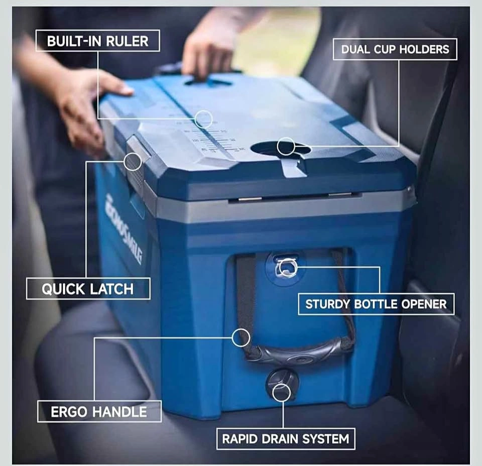Hard cooler 35 quart (Navy blue)