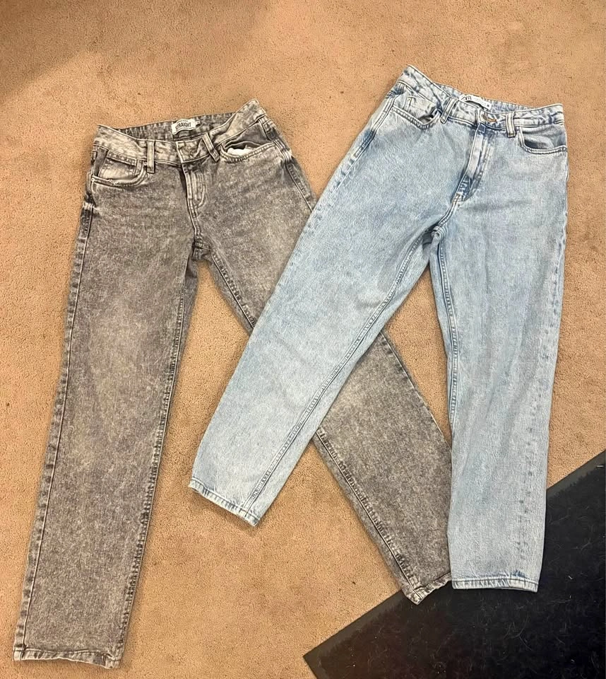 ZARA and Refuge Denim Straight Leg Jeans