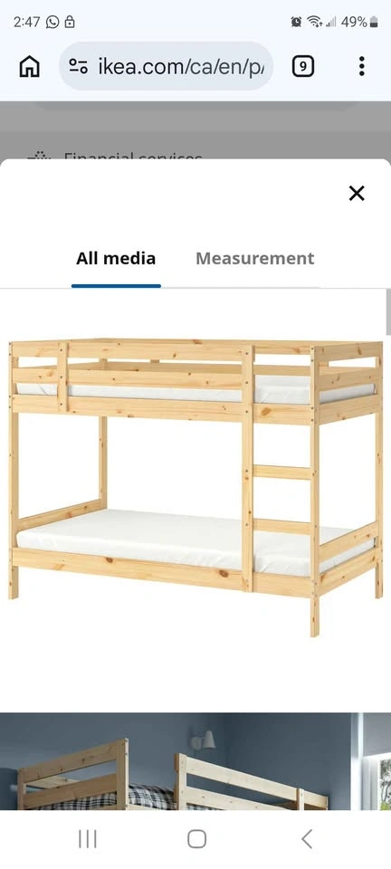 Bunk Bed Frame - Pine, Twin Size - photo 3