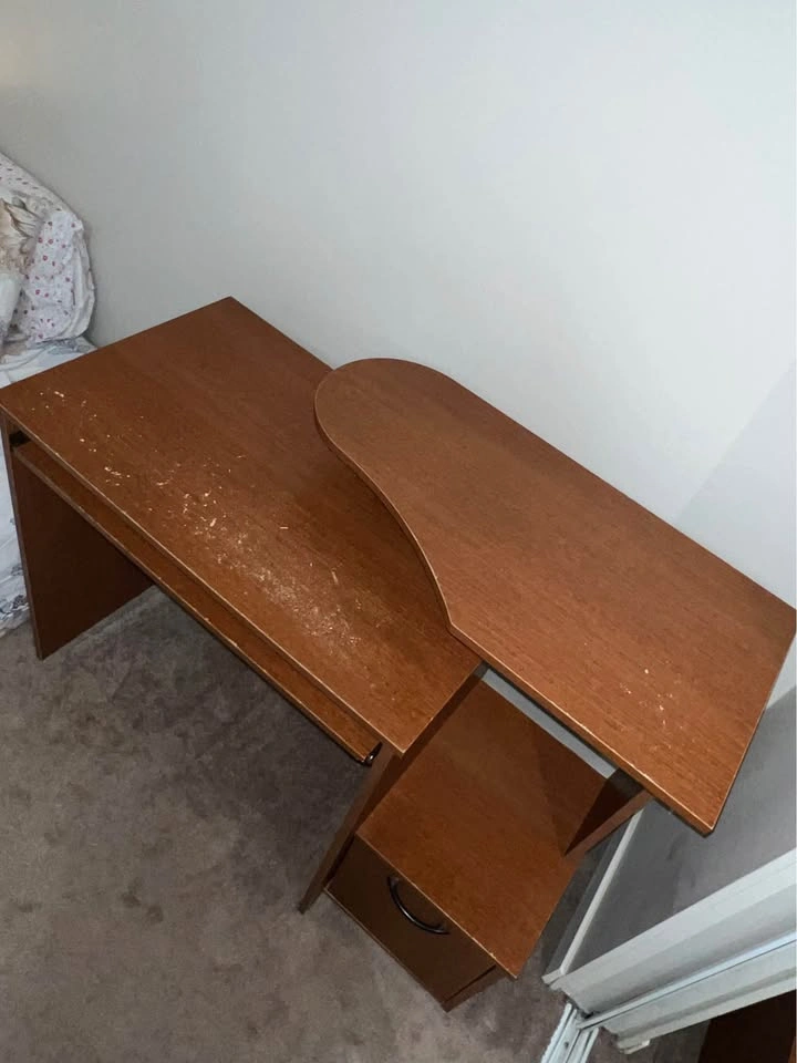 Computer Desk w Keyboard Tray & Storage - photo 3