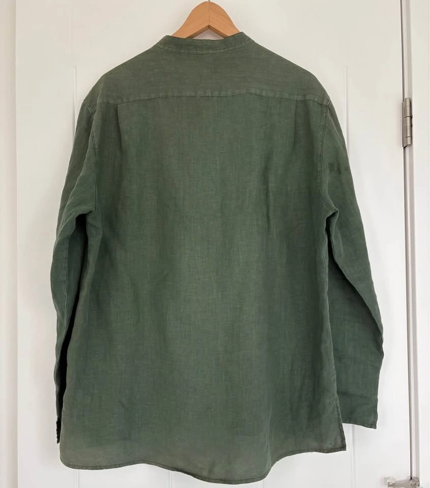 100% Linen XXL Tunic Top Green - photo 5