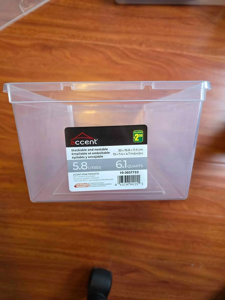 Plastic Storage Bins (Large $2 / Small $1) - photo 5