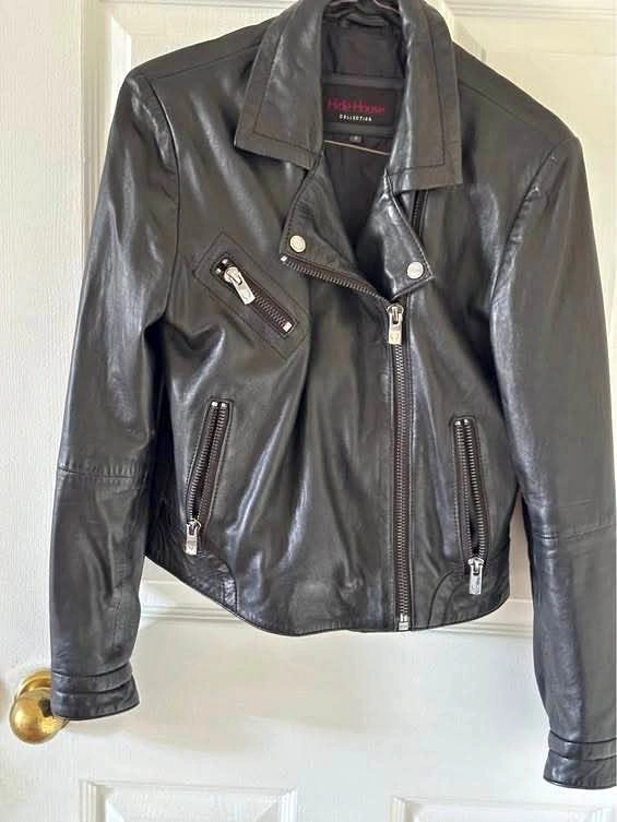 Hide House Women's Motorcycle Leather Jacket - Small