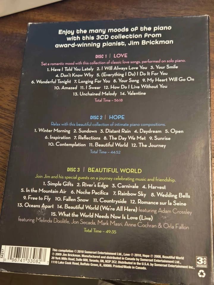 Jim Brickman - Piano Moods (3 CD Set) - photo 3
