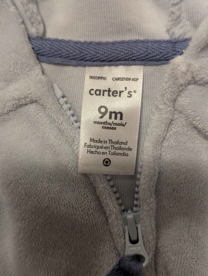 Carter’s Baby dog Hoodie & Pants Set • Size 9M - photo 3