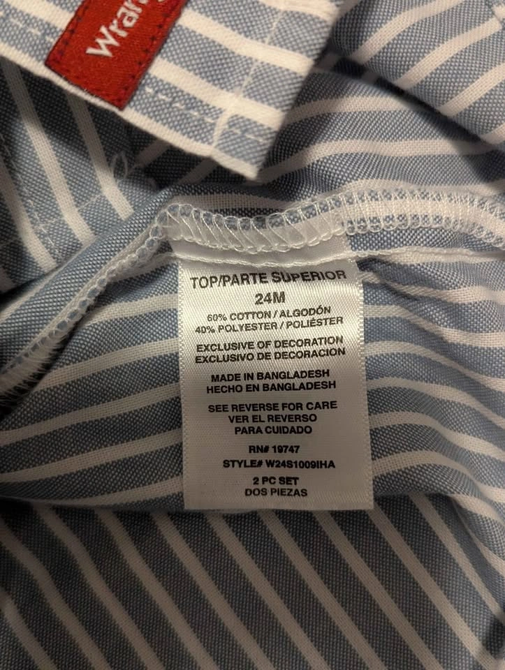 Wrangler Baby Boy 2-Piece Outfit 24M - photo 2