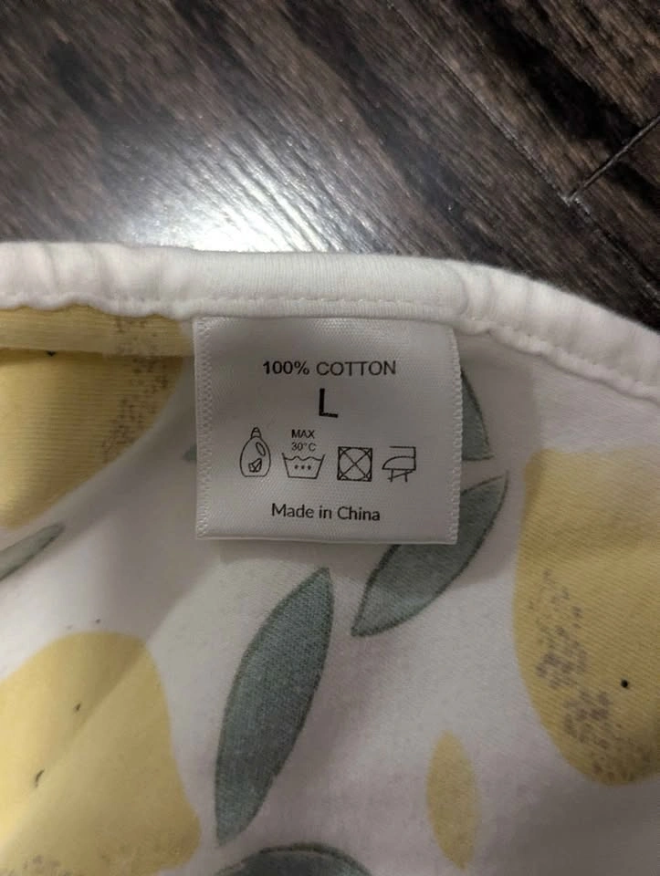 Baby Lemon Print Transition Swaddle Sleep Sack • Size L (6M) - photo 3
