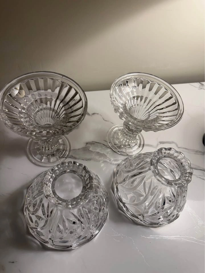 Vintage Fifth Avenue Crystal Germany Fairy Glass Candle Holder - photo 2