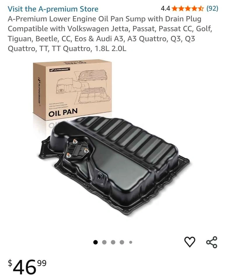 NEW VW / Audi Engine Oil Pan - photo 2