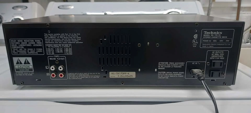 Technics Stereo Cassette RS-TR170 - photo 4