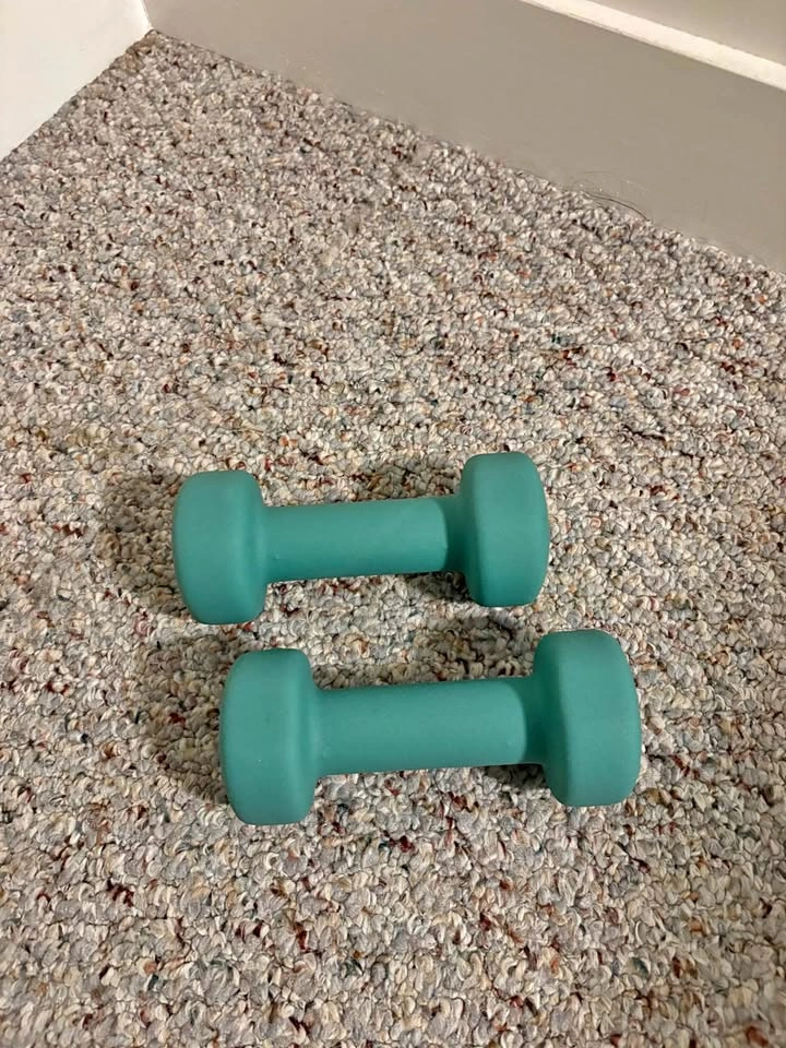 5lbs Neoprene Dumbbells (pair) - Anti Roll & Anti Slip