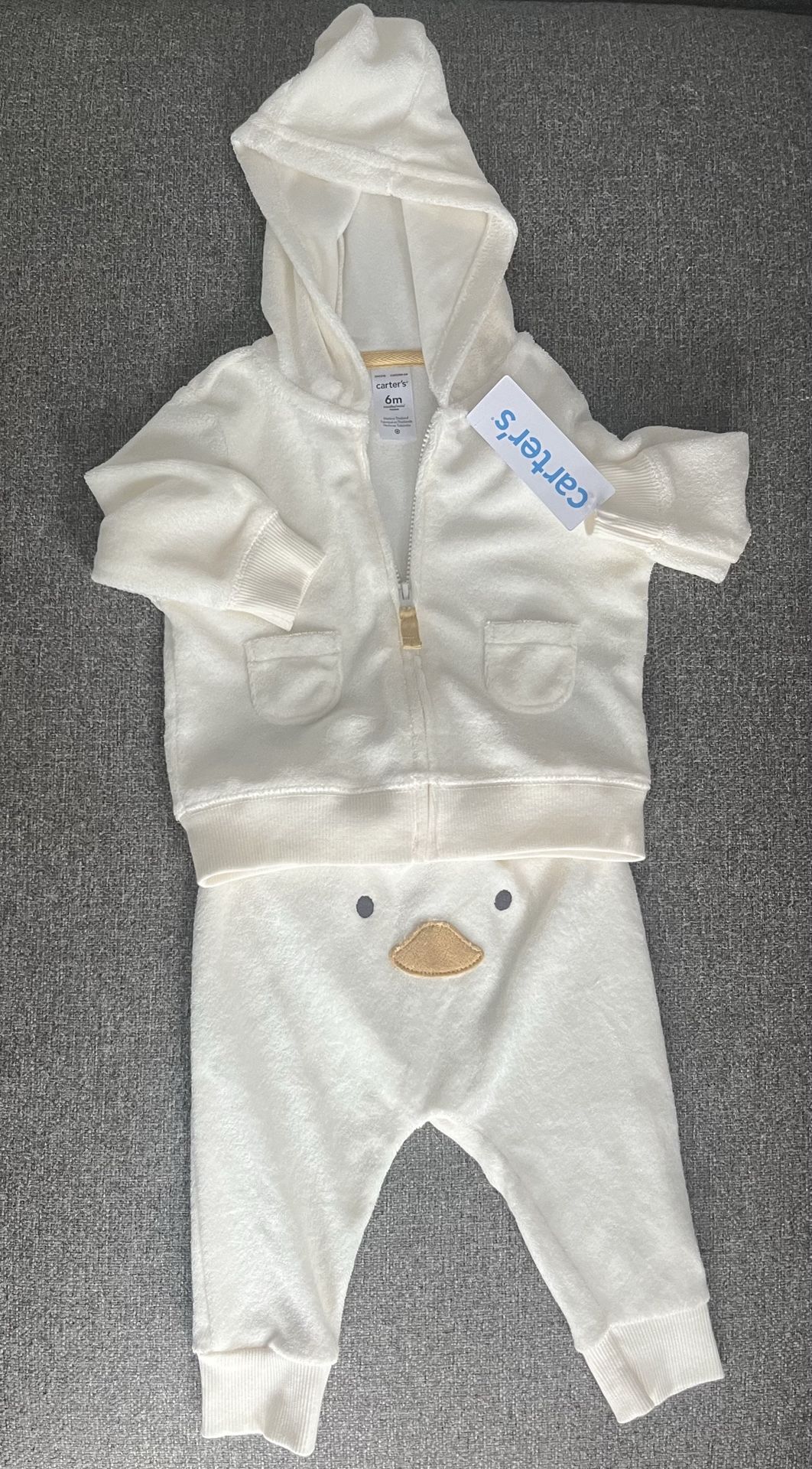 NEW Carters 6M baby boy body towel outfit