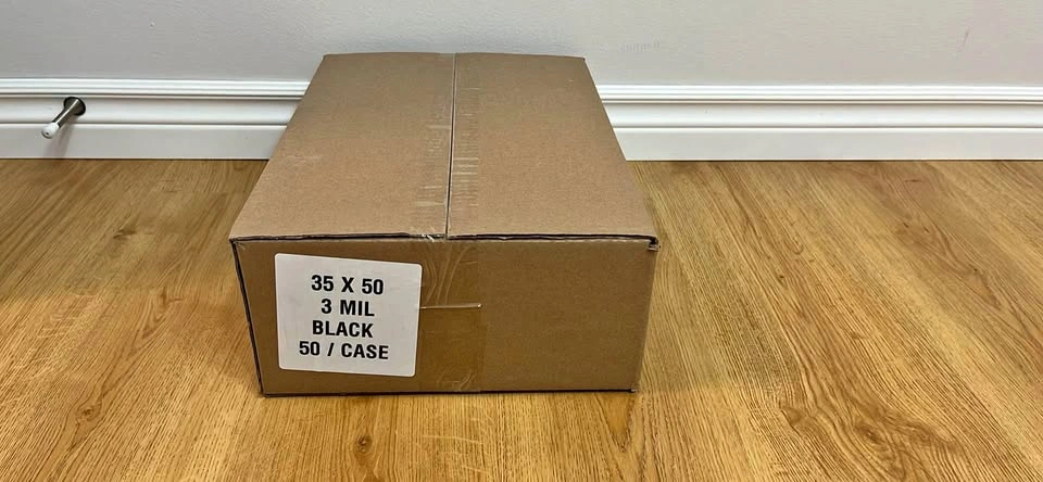 Contractor Clean Up Bags - 35"x50" Black | 50/Case | Heavy-Duty