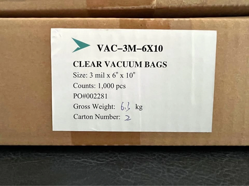 Vacuum Freezer Sealer Bags - 250 Pack, BPA Free, Heavy Duty